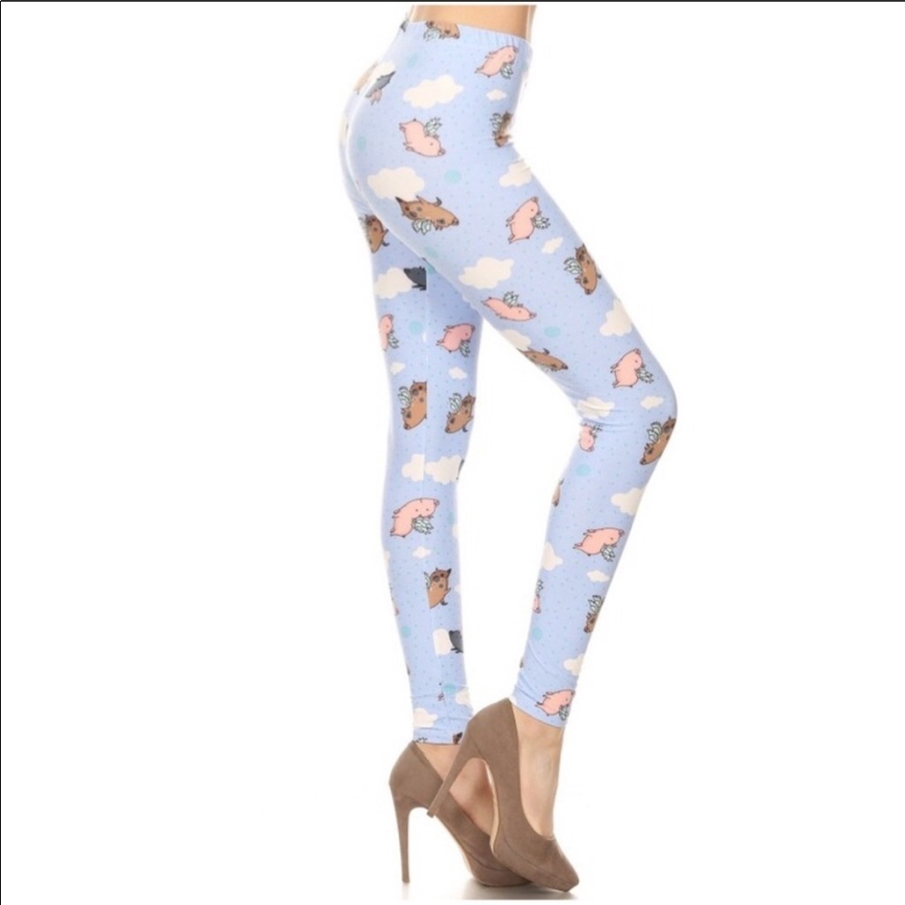 When Pigs Fly Leggings, OS NWT